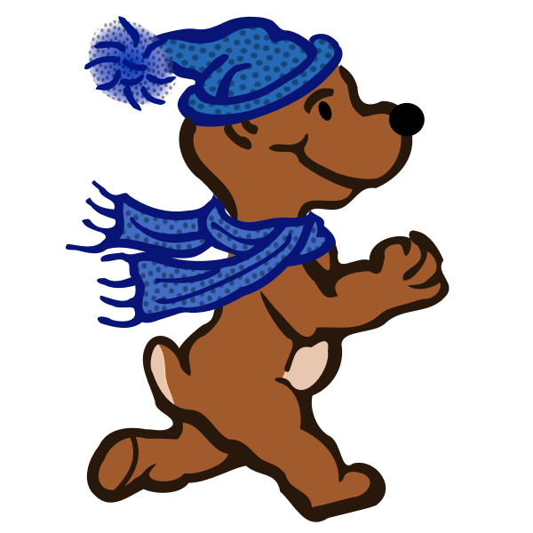 SVG Running bear