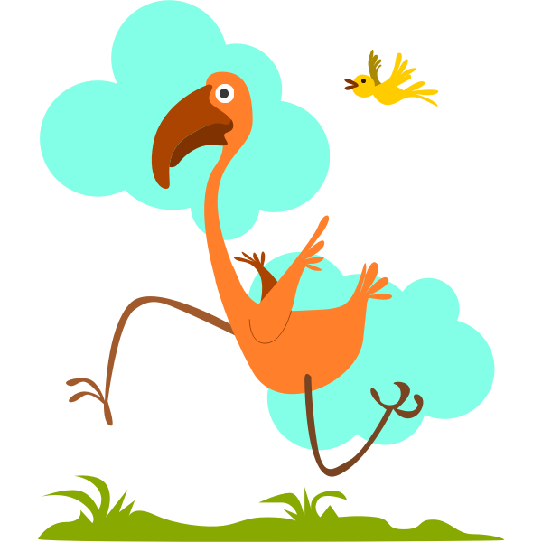 SVG Running birds