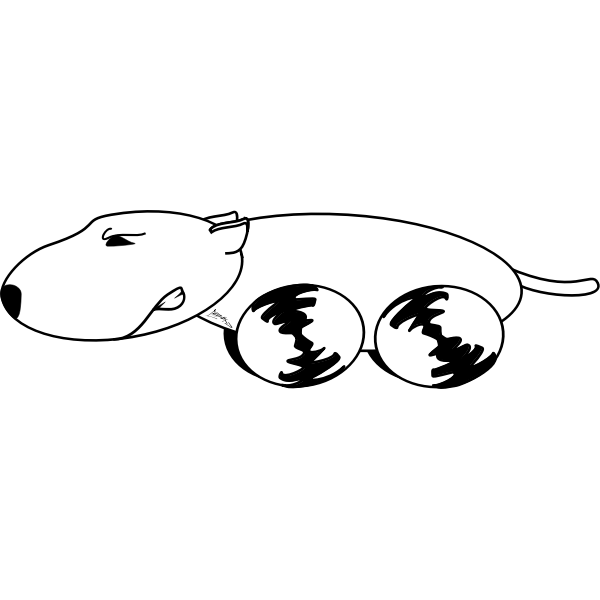 SVG Running dog