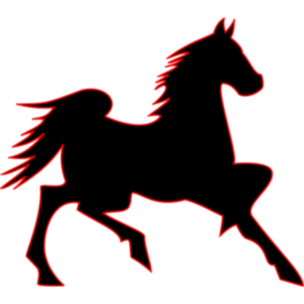 SVG Running horse vector image