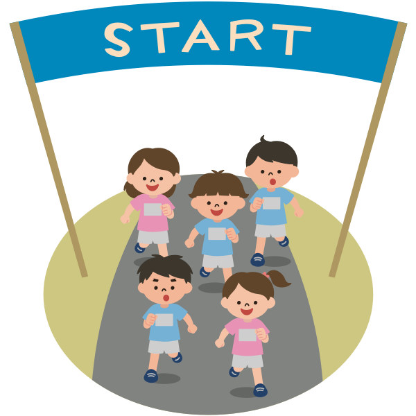 SVG Running kids