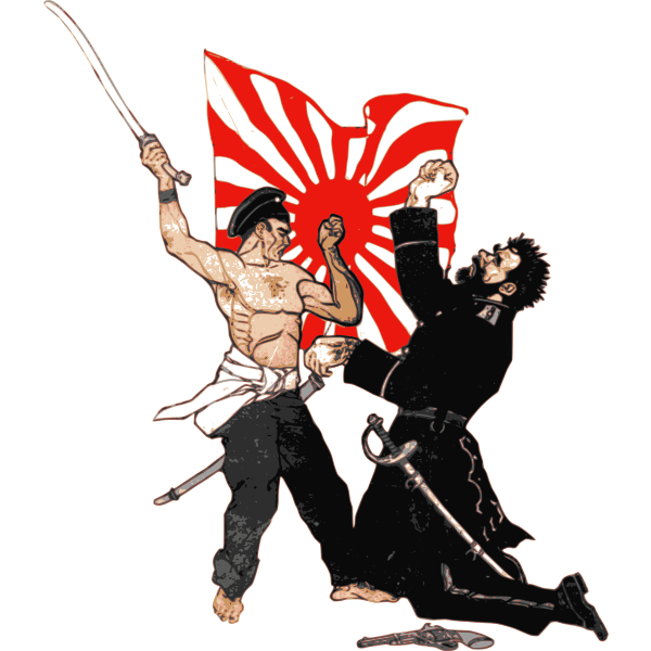 SVG Russian and Japanese fighters vector image