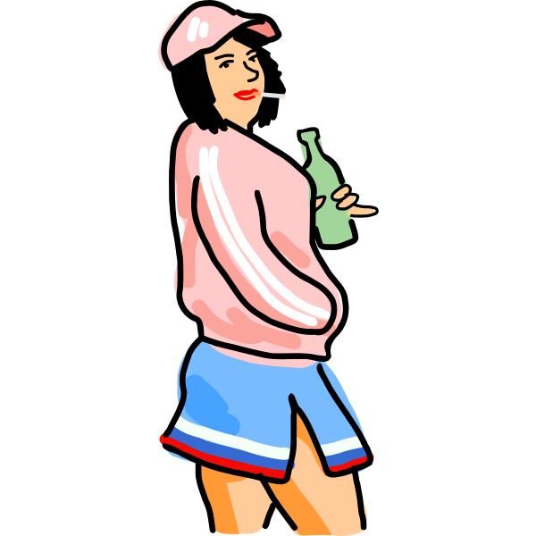 SVG Russian cheerleader by Rones