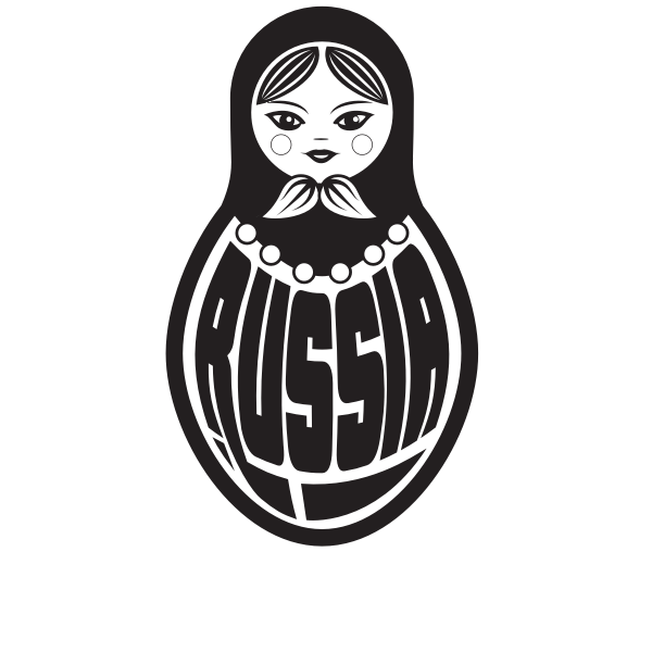 SVG Russian doll silhouette