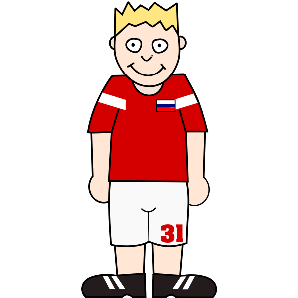 SVG Russian soccer player