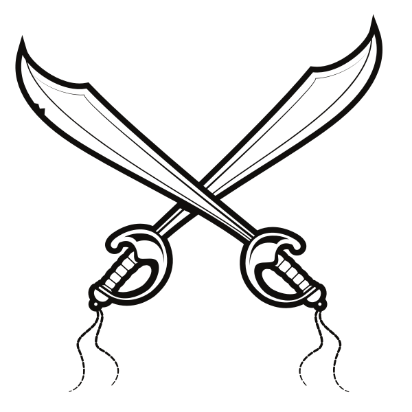 SVG Sabres silhouette