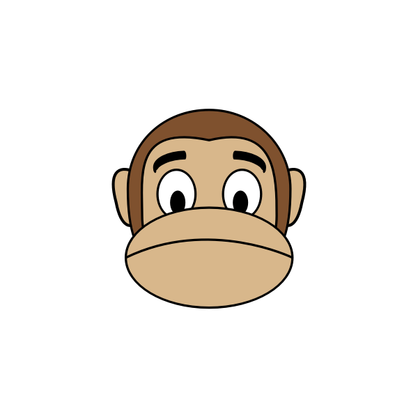 SVG Sad ape