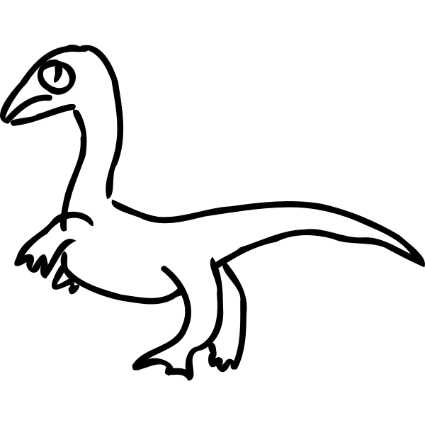 SVG Sad dino by Rones
