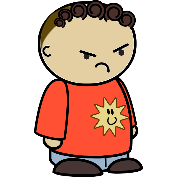 SVG Sad kid