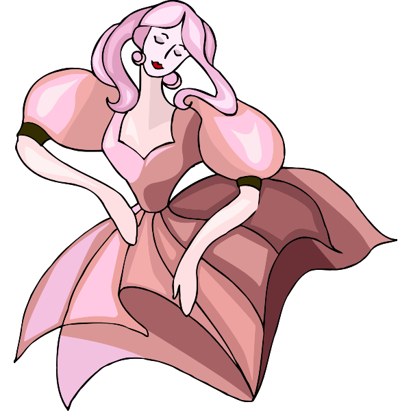 SVG Sad lady