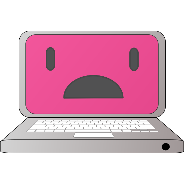 SVG Sad laptop