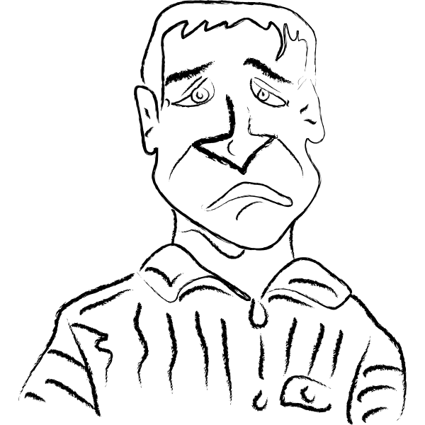SVG Sad man