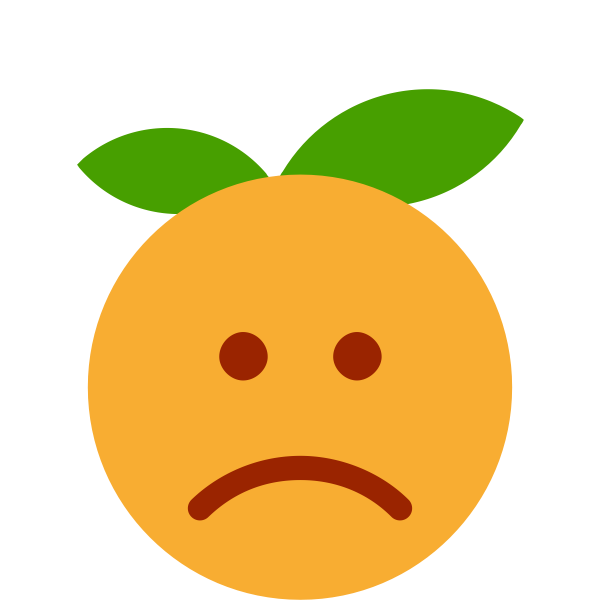 SVG Sad orange