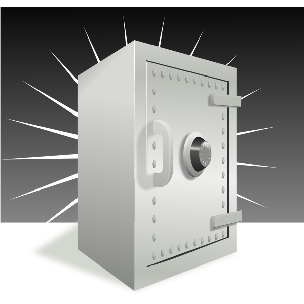 SVG Safe with background vector
