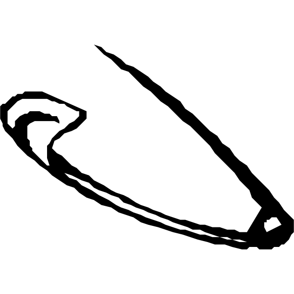 SVG Safety pin