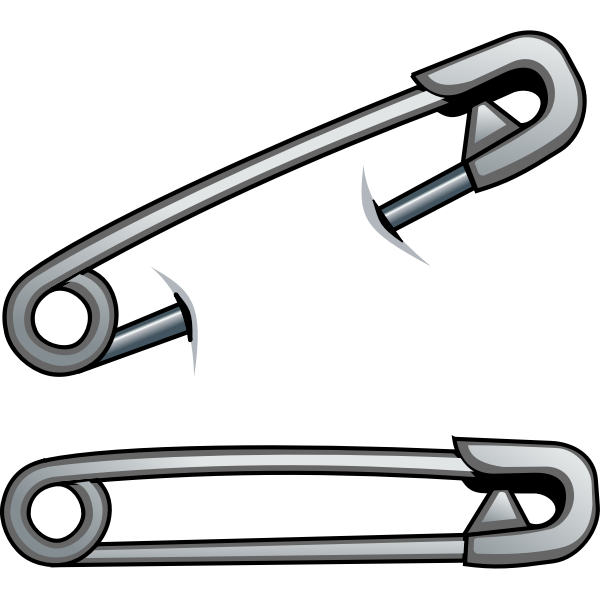 SVG Safety pin vector image