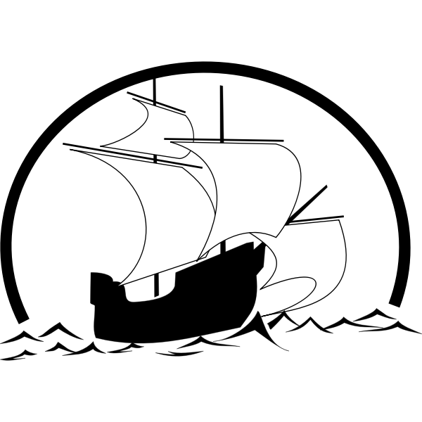 SVG Sailboat outline