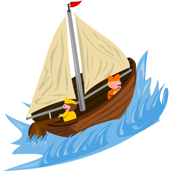 SVG Sailing on wild water