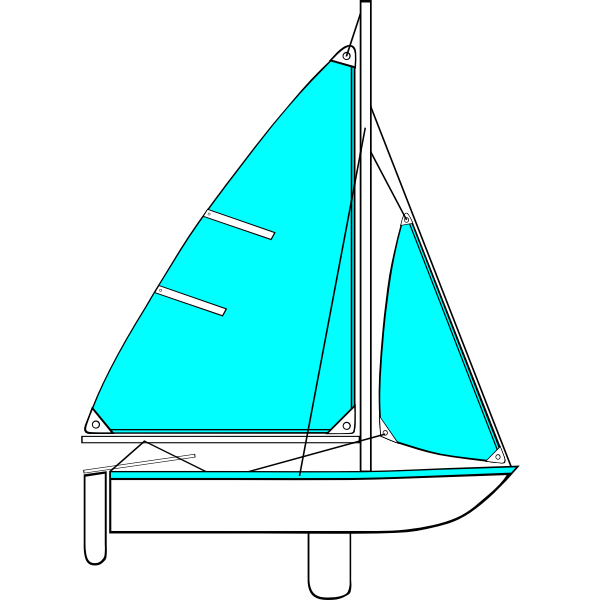 SVG Sailing Parts of Boat Illustration