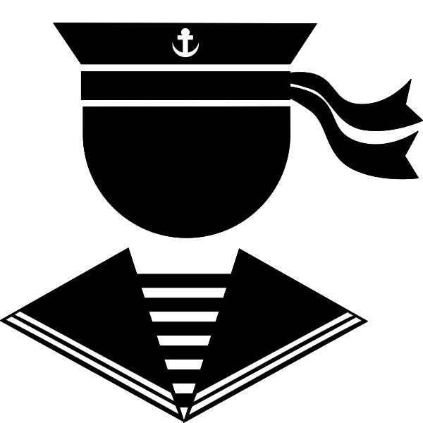 SVG Sailor silhouette