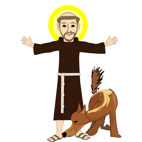 SVG Saint and dog