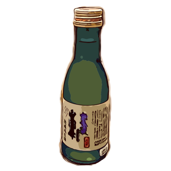 SVG Sake bottle