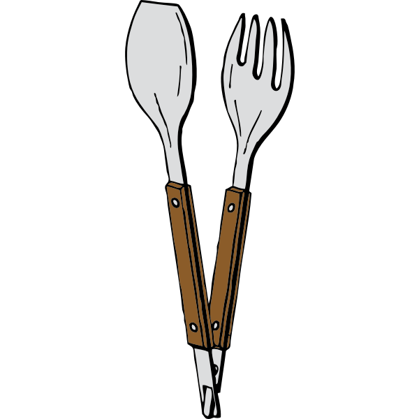 SVG salad tongs