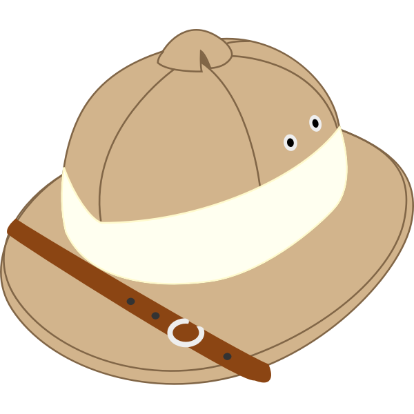 SVG Salakot hat vector image