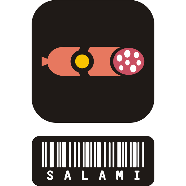 SVG Salami icon vector image