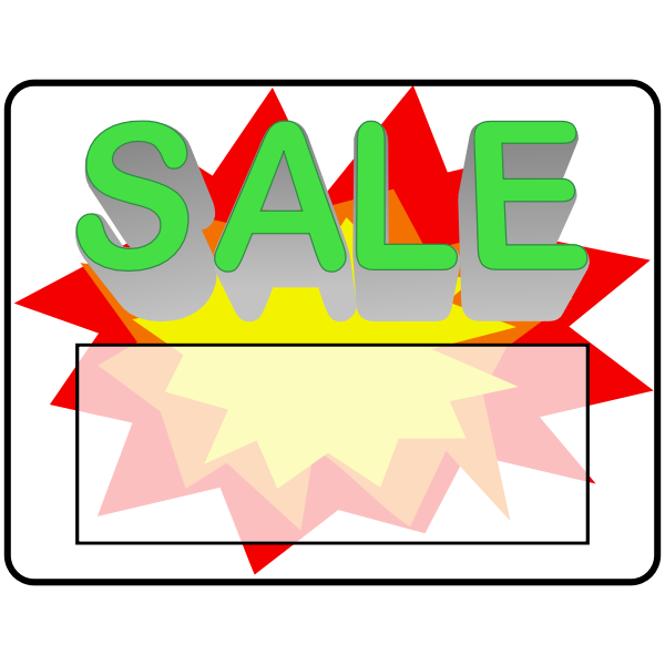 SVG Sale Sign