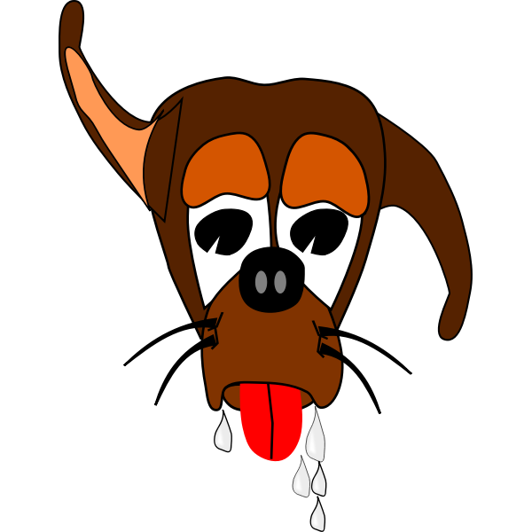 SVG Salivating dog
