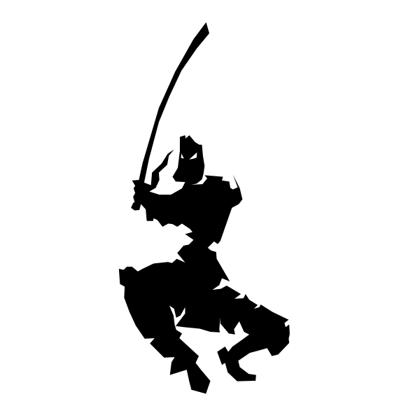 SVG Samurai leaf by Rones
