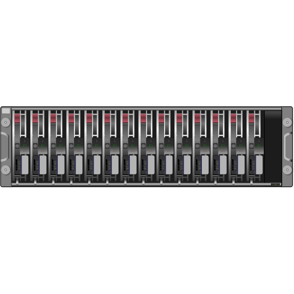 SVG SAN server disk arrays SCSI vector image