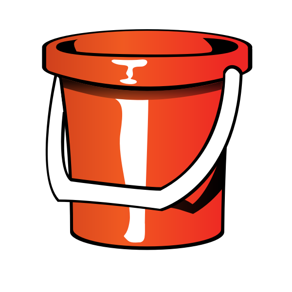 SVG Sand pail vector image