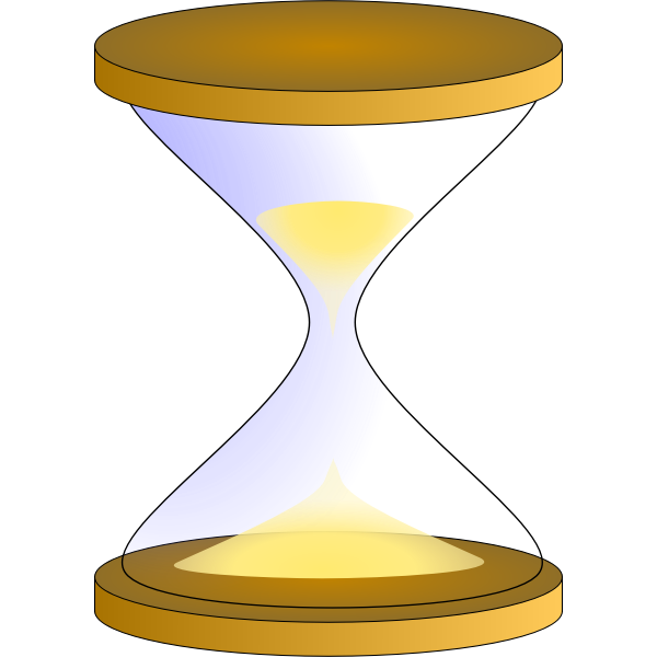 SVG Sandglass timer vector image