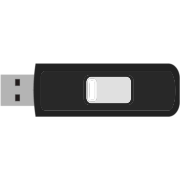 SVG Sandisk Cruzer Micro USB memory stick vector clip art