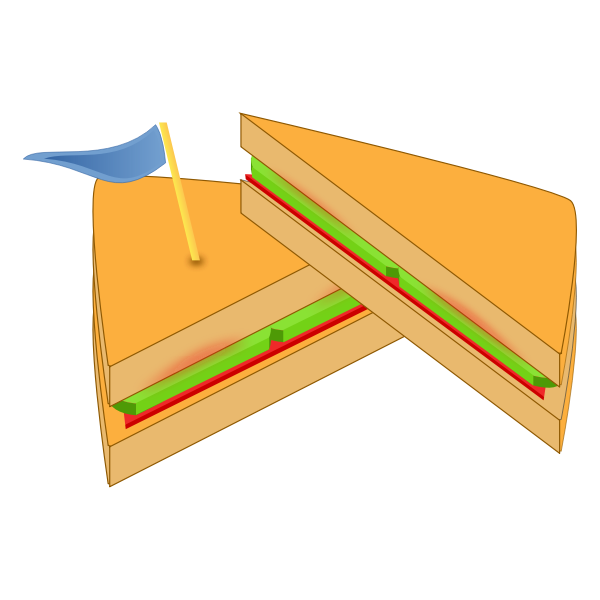 SVG Sandwich with a flag vector