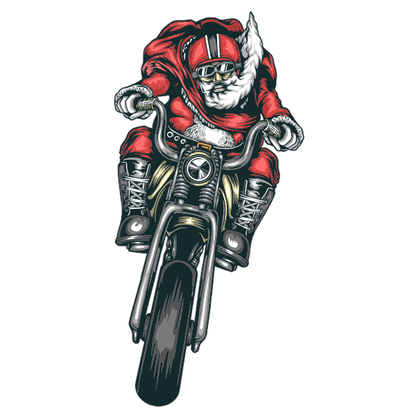 SVG Santa and chopper