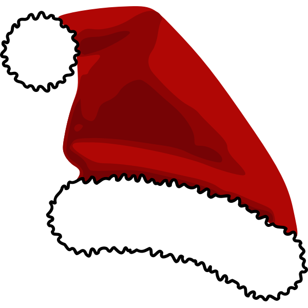SVG Santa Claus Cap Vector