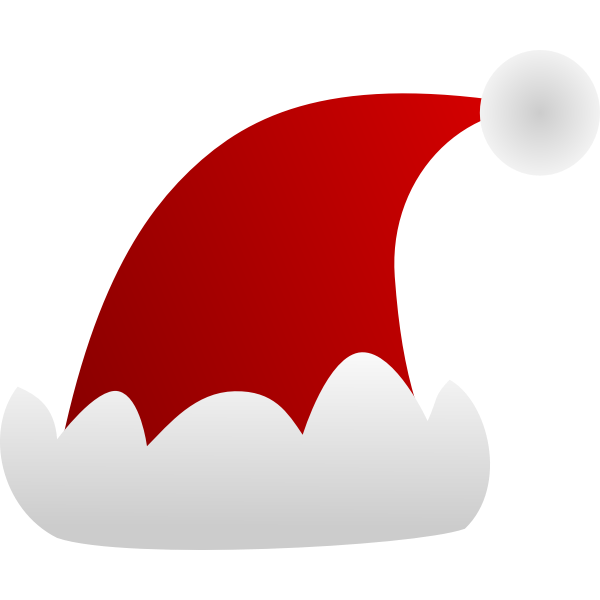 SVG Santa Claus cap vector clip art
