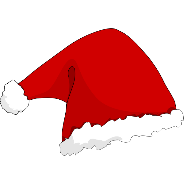 SVG Santa Claus Hat Vector