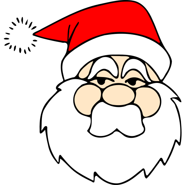 SVG Santa Claus vector artwork