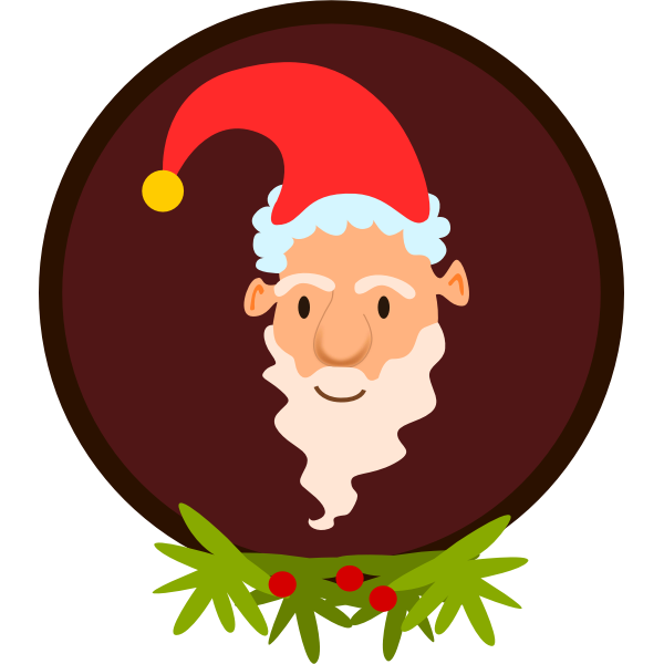 SVG Santa Claus Vector Image