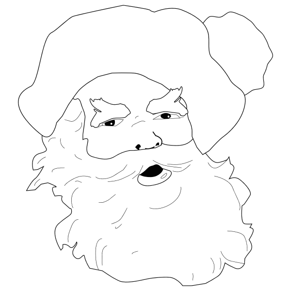 SVG Santa Clause039s face