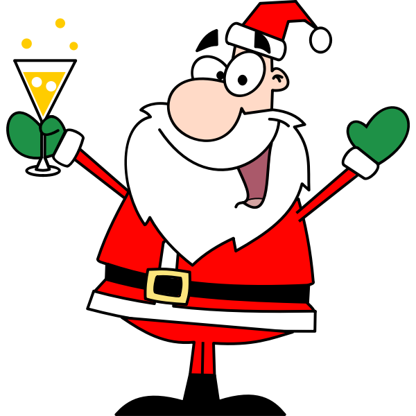 SVG Santa drinking