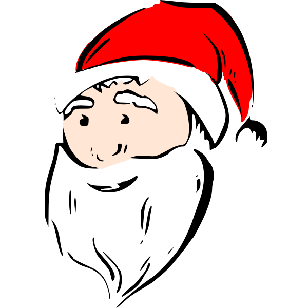 SVG Santa face vector