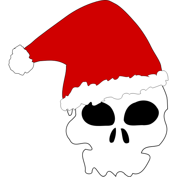 SVG Santa skull