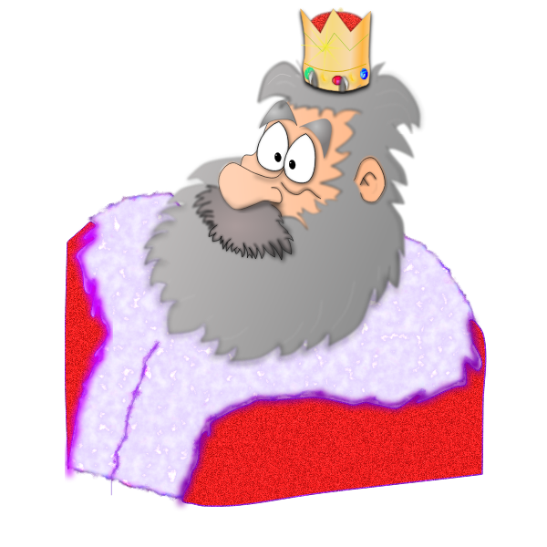 SVG Santa the King vector graphics