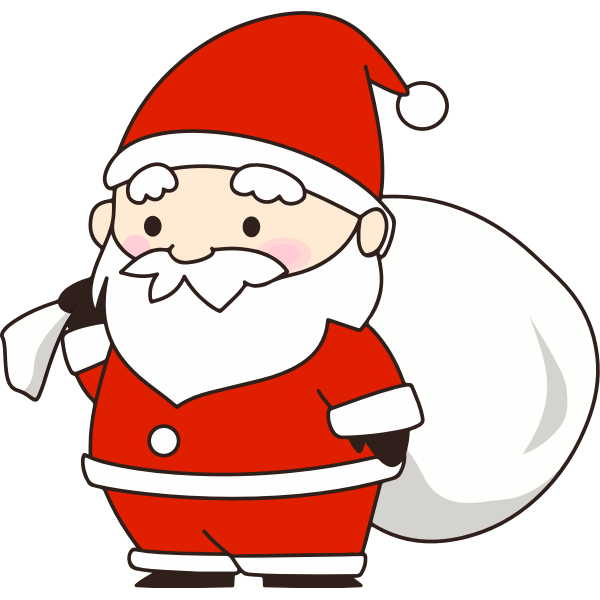 SVG Santa with bag