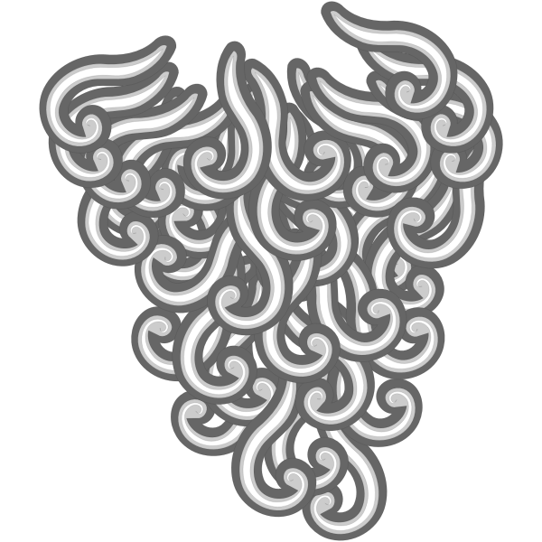 SVG Santa039s beard vector image